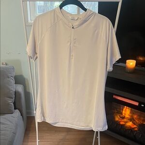 Lady Hagen White Casual Button Down Shirt